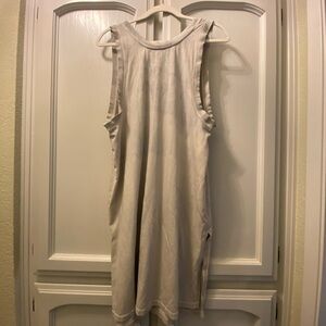 Light Gray Sleeveless Casual Dress